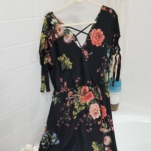 Flowered maxi dress